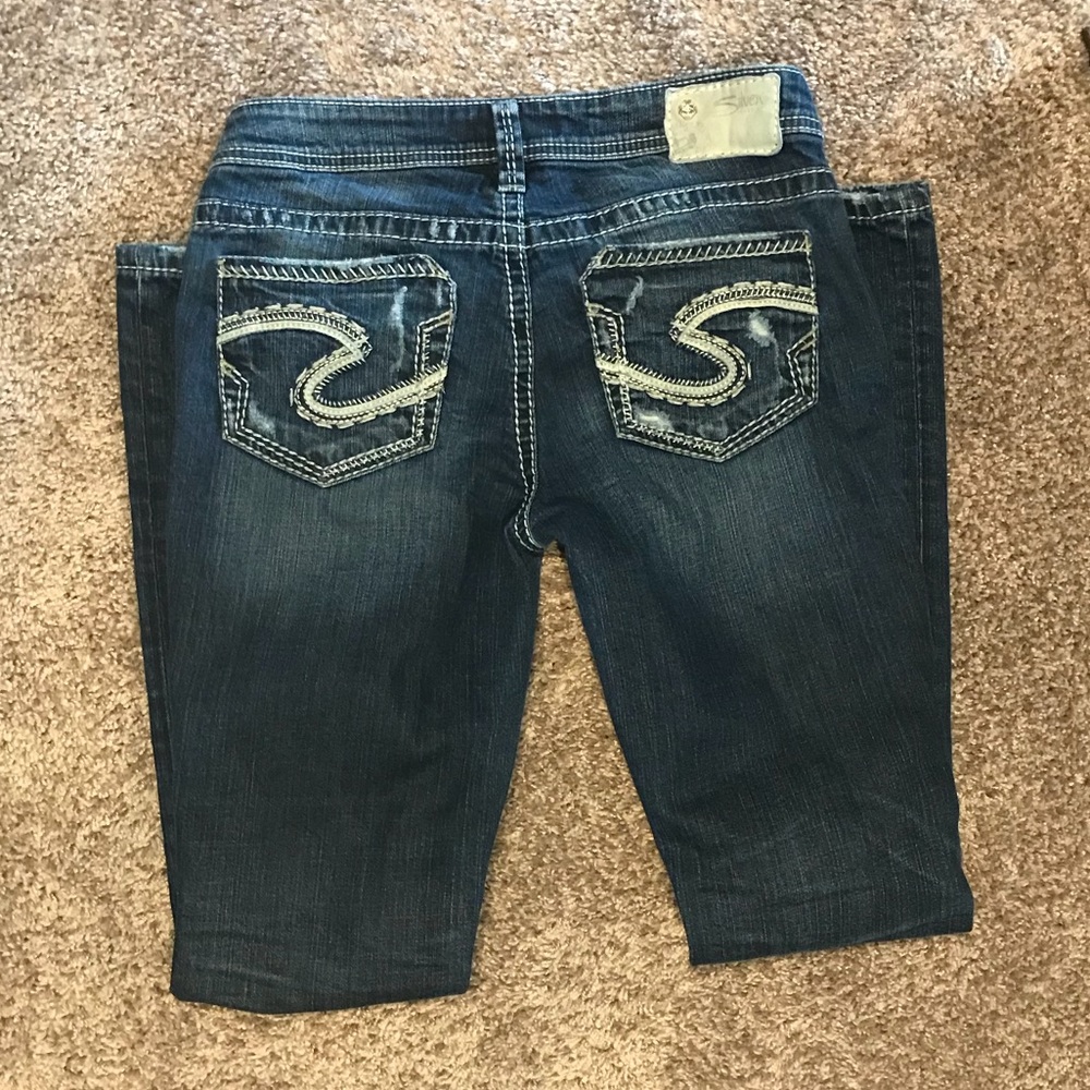 Women’s Silver Aiko Baby Boot Jeans